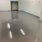 Resin floor in commercial kitchen