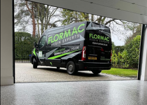 epoxy resin flake flooring - garage floor